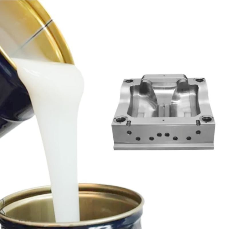 Silicone liquide blanc de bas rétrécissement pour le moule faisant l'élongation de 300% pour la perceuse d'huile